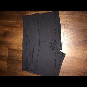 Black lululemon running shorts
